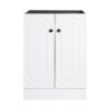 Modern Freestanding Bathroom Vanity With Soft Close Cabinet Doors, Excluding Sink - White - Image 4