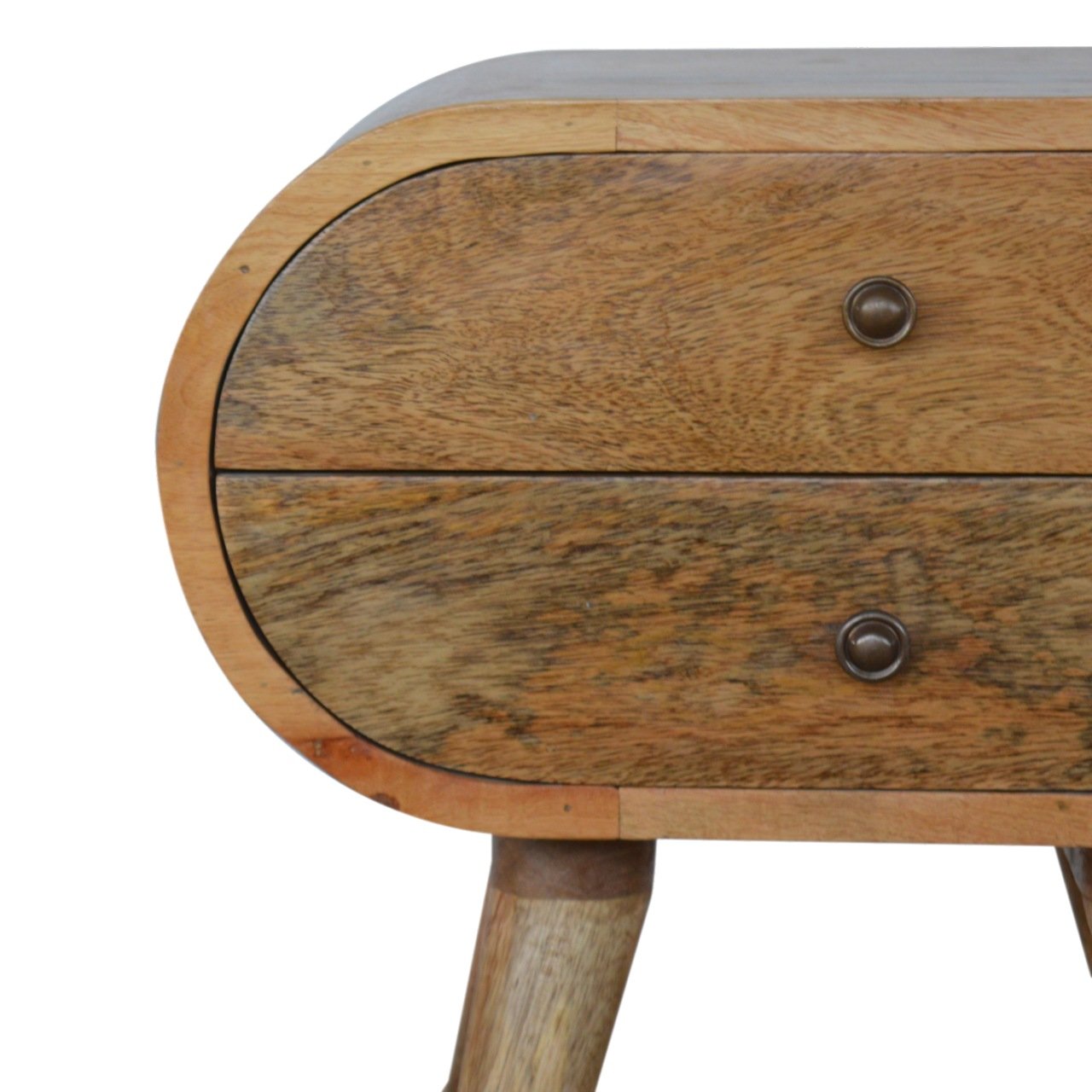 Circular Nightstand - Oak - Image 9
