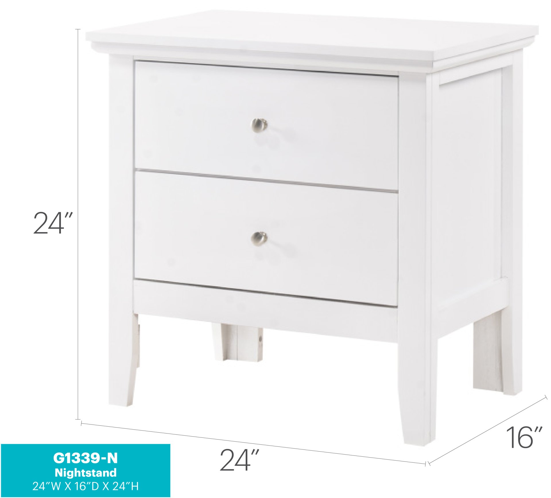 Primo - Nightstand - White - Image 2