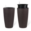 Tall Planters (Set of 2) With Water Level Monitor And Automatic Watering - Brown - Image 8
