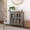 Artisan - Low Storage Cabinet - Farmhouse Gray - Image 9