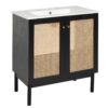 Bathroom Vanity With Soft Closing Mechanism - Black - Image 15