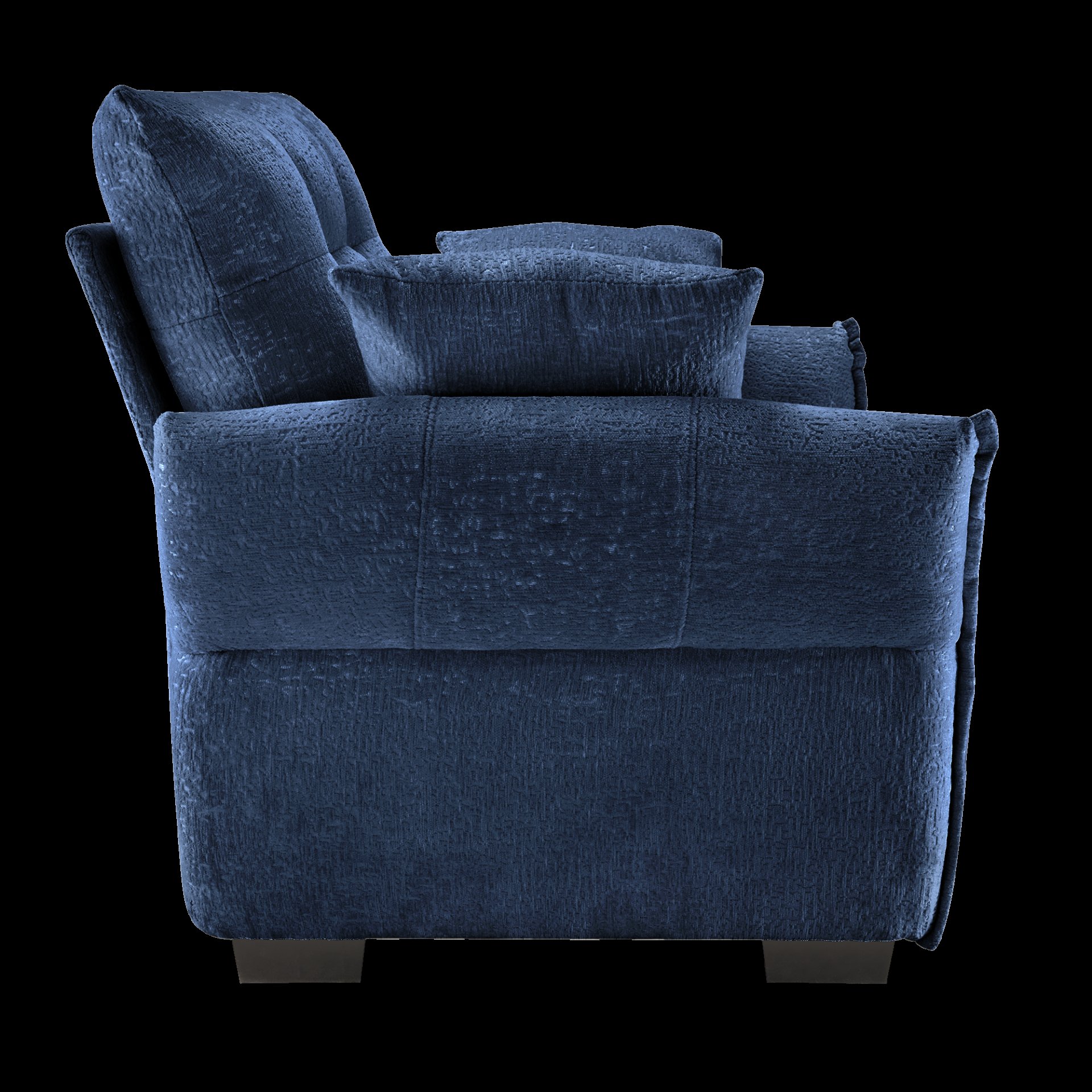 Modern Ergonomic Single Seater Sofa With High Resilience Support Cushions And Throw Pillows - Blue - Image 9