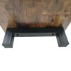 Rustic Brown TV Console With Push-To-Open Storage Cabinet For TV, Wood & Glass TV Stand For Living Room Bedroom - Rustic Brown - Image 9
