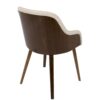 Bacci - Mid-Century Modern Dining / Chair (Set of 2) - Walnut / Cream - Image 4