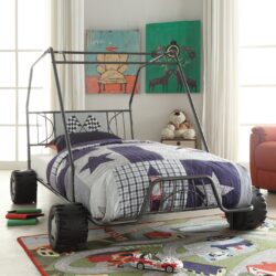 Xander - Twin Go Kart Bed - Gunmetal