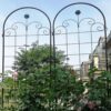 2 Pack Metal Garden Trellis For Climbing Plants Outdoor Rustproof Plant Support Rose Trellis Netting Trellis - Black - Image 7