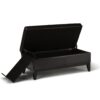 Oregon - Storage Ottoman Bench With Tray - Tanners Brown - Image 2