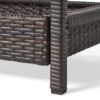 Resin Wicker Bar Cart With Metal Frame - Brown - Image 13