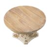 Cake Stand, Cake Plate With Magnesium Base - Cream / Brown - Image 2