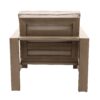 Club Chair, Wood Grained - Light Brown - Image 4