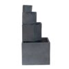 Cement 4 Tier Block Water Fountain Outdoor - Gray - Image 3