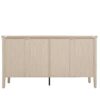 Sideboard Buffet Cabinet, Storage Cabinet With Storage, Modern Storage Cabinet With 4 Doors & Adjustable Shelves For Living Room, Dining Room, Kitchen And Entryway - Black / Natural - Image 6