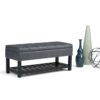Saxon - Storage Ottoman Bench - Stone Gray - Image 8