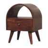 Dome Bedside Table - Brown - Image 8