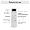 Indoor Ceiling Fan With 5 ABS Blades Remote Control Reversible Dc Motor For Living Room - Black - Image 9