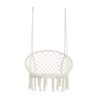 Macrame Hanging Hammock Chair, Cotton Rope Swing For Indoor And Outdoor Use, 330 Lbs Capacity - Beige - Image 10