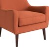 Accent Chair Upholstered With Legs - Burnt Orange - Image 6