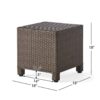 Puerta - Minimalist Style Accent Table - Brown - Image 3