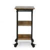 Modern Industrial Bed Laptop Table With C - Shape Design And Adjustable Height - Natural - Image 5