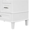 Bathroom Vanity, Modern Bathroom Cabinet With Sink Combo Set, Bathroom Storage Cabinet With A Soft Closing Door And 3 Drawers, Solid Wood Frame, Resin Basin - White - Image 24