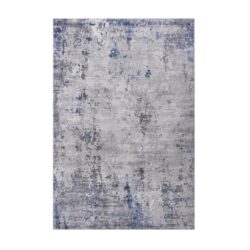 Marfi - 2' X 3' Abstract Area Rug - Silver / Blue