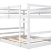 Full Over Full Classic Bunk Bed & Ladder - White - Image 5