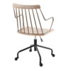 Preston - Farmhouse Adjustable Office Chair - Black / Antique Copper / White Washed - Image 3
