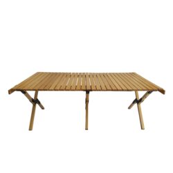 Multi-Function Wooden Foldable Portable Patio Dining Table, Indoor And Outdoor Universal - Natural