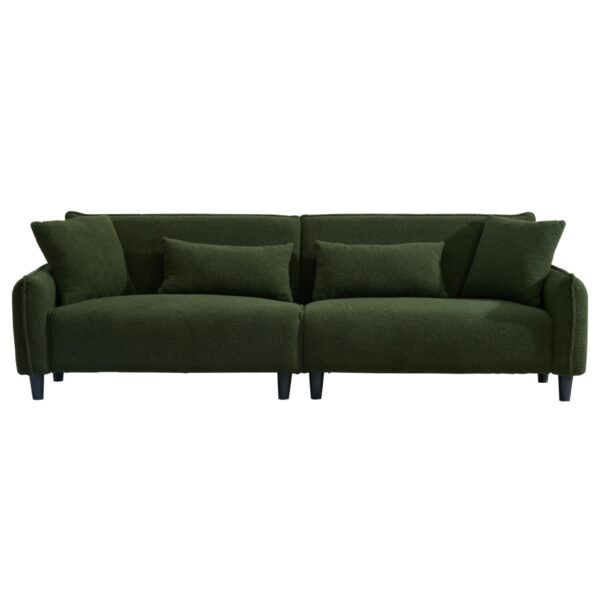 Teddy Velvet Sofa For Living Rooms, Bedrooms & Offices - Green