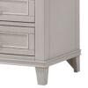 3 Drawer Nightstand With USB - Gray - Image 3