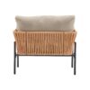 Lounge Chairs With Cushions / Wood Tone Rope Accents, Iron And Rattan (Set of 2) - Beige / Natural - Image 12