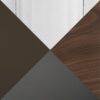 Mason - 3 Piece Swivel Mid-Century Modern Counter Height Dining Set With Adjustable Table - Chrome / Brown / Gray - Image 6