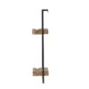 Wall Shelf With Two Shelves - Black Brown - Image 3