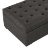 Convertible Ottoman Sleeper With Memory Mattress And Tufted Design, Folding Sofa Bed - Dark Gray Linen - Image 20