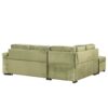 Sleeper Sofa Bed, 2 In 1 Pull Out Sofa Bed L Shape Couch With Storage Ottoman For Living Room, Bedroom Couch And Small Apartment - Green - Image 18