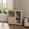 Guinea Pig Cages, 4 Tier Hamster Cage Wood With Storage Cabinet, House For Rat Ch" illa, Openable Top, Acrylic Windows, Living World Deluxe Habitat X-Large - Beige - Image 2