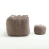 Soft Bean Bag Chair With High Resilient Foam (Chips) - Coffee - Image 25