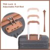 5 Piece Set (20"24"28 +A Travel Bag And A Toiletry Bag), Hard Case Spinner Wheels Luggage Sets With Tsa Lock Carry On Suitcase Luggage Durable Suitcase - Gray - Image 5