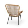 Outdoor Wicker Club Chair With Cushions (Set of 2) - Light Brown - Image 9