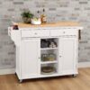 Tullarick - Kitchen Cart - Natural / White - Image 9