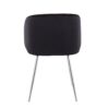 Fran - Contemporary Chair (Set of 2) - Chrome / Black - Image 5