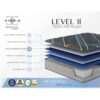 Comfort Care - 14" California King Hybrid Mattress, Medium Comfort, Cooling Technology - Gray / Blue - Image 6