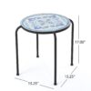 Skye - End Table - White / Blue - Image 3