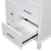 Bathroom Vanity With Ceramic Sink, Flip Out Drawer Design For Plumbing, Soft Close Drawers - White - Image 26