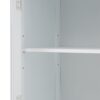 Tall Bathroom Storage Cabinet With Glass Doors, Free-Standing, Two Drawers, And Adjustable Shelves, MDF Board, Painted Perfect For Displaying Your Favorite Items - White - Image 23