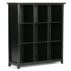 Acadian - 9 Cube Bookcase And Storage Unit - Black