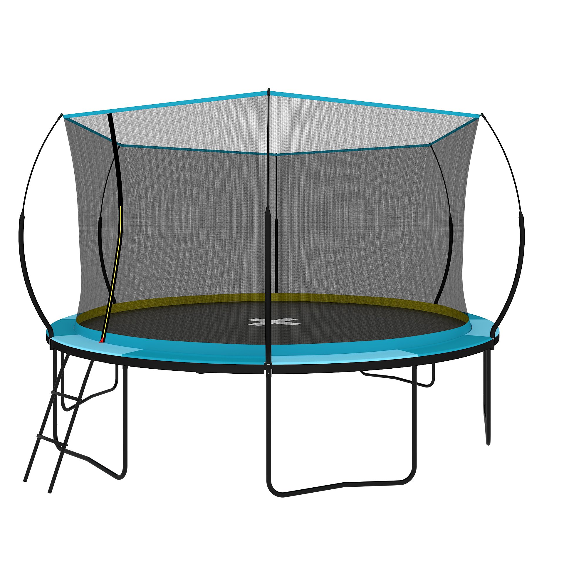 Yc 14Ft Recreational Trampolines With Enclosure For Kids And Adults With Patented Fiberglass Curved Poles Pumpkin - Pumpkin Blue - Image 21