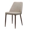 Modern Dining Chair With Wood Iron Legs - Wheat - Image 6