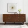 Mid-Century Modern Minimalist 2 Door Sideboard - Walnut - Image 6